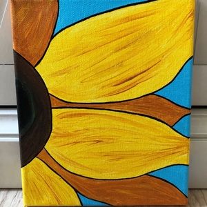 Sunflower canvas painting
